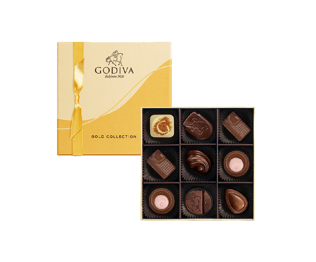 Gold Collection Chocolate Gift Box 9pcs